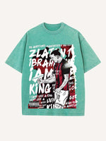 Zlatan Ibrahimović Print Round Neck T-shirt