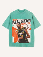 Kevin Durant Print Round Neck T-shirt