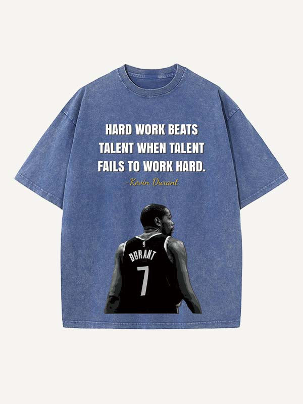 Kevin Durant Print Round Neck T-shirt