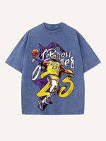LeBron James Print Round Neck T-shirt
