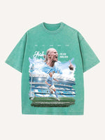 Erling Haaland Print Round Neck T-shirt