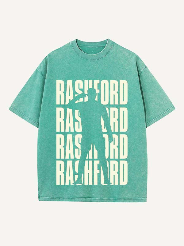 Marcus Rashford Print Round Neck T-shirt