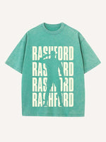 Marcus Rashford Print Round Neck T-shirt