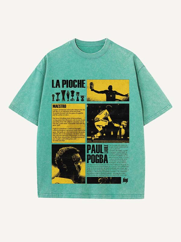 Paul Pogba Print Round Neck T-shirt