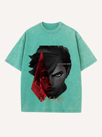 Arcane Print Round Neck T-shirt