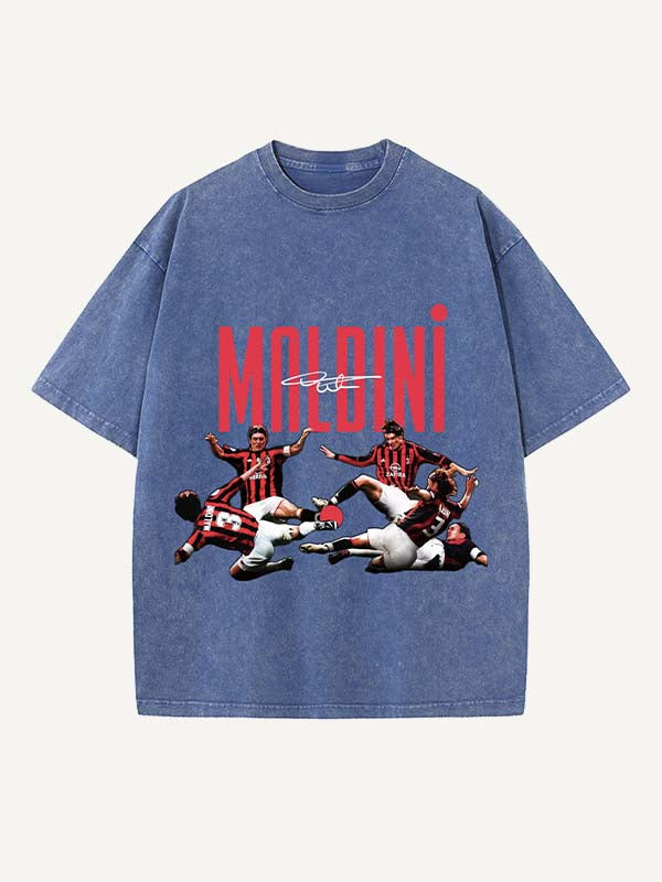 Paolo Maldini Print Round Neck T-shirt