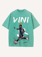 Vinícius Júnior Print Round Neck T-shirt