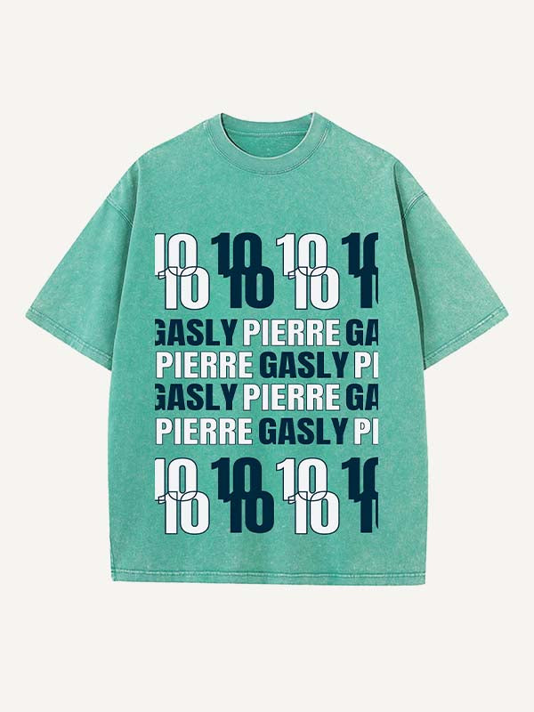 Pierre Gasly Print Round Neck T-shirt