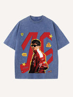 Charles Leclerc Print Round Neck T-shirt