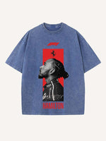 Lewis Hamilton Print Round Neck T-shirt