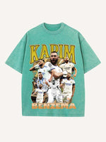 Karim Benzema Print Round Neck T-shirt