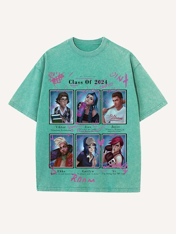 Arcane Print Round Neck T-shirt
