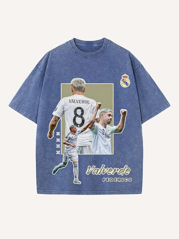 Federico Valverde Print Round Neck T-shirt