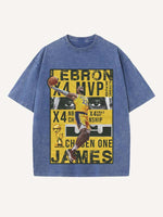 LeBron James Print Round Neck T-shirt