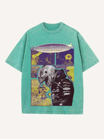 Sergio Perez Print Round Neck T-shirt