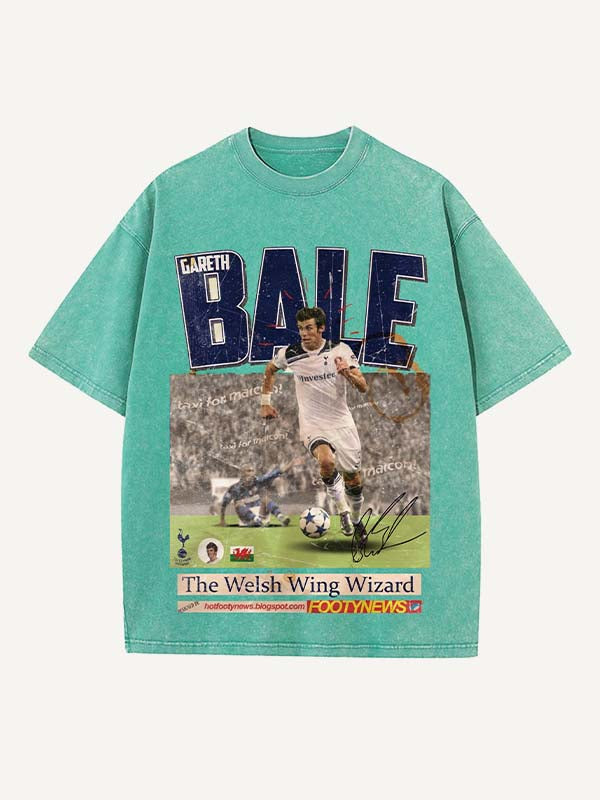 Gareth Bale Print Round Neck T-shirt