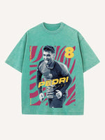 Pedri Print Round Neck T-shirt