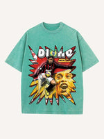 Ronaldinho Print Round Neck T-shirt