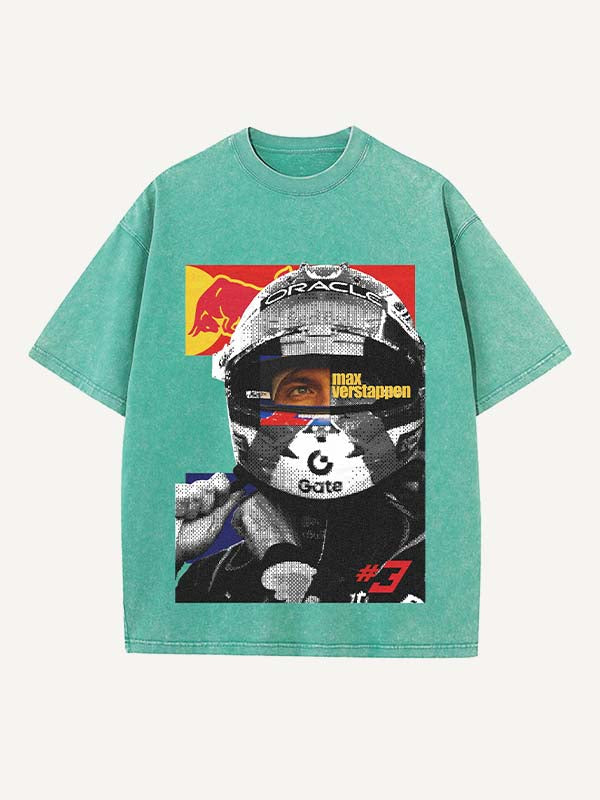 Max Verstappen Print Round Neck T-shirt