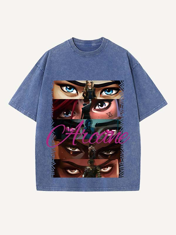 Arcane Print Round Neck T-shirt