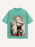 Inuyasha Print Round Neck T-shirt