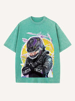 Lewis Hamilton Print Round Neck T-shirt