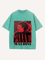Paolo Maldini Print Round Neck T-shirt
