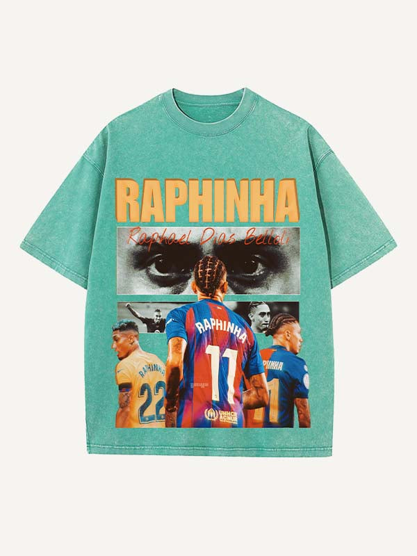 Raphinha Print Round Neck T-shirt