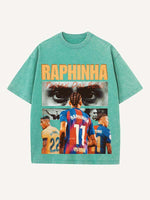 Raphinha Print Round Neck T-shirt