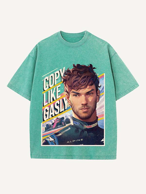 Pierre Gasly Print Round Neck T-shirt
