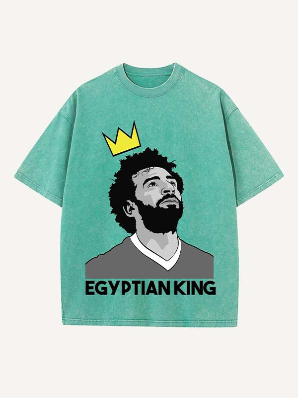 Mohamed Salah Print Round Neck T-shirt