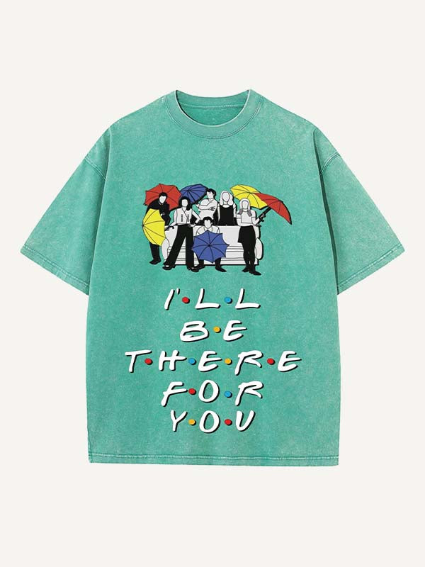 Friends Print Round Neck T-shirt
