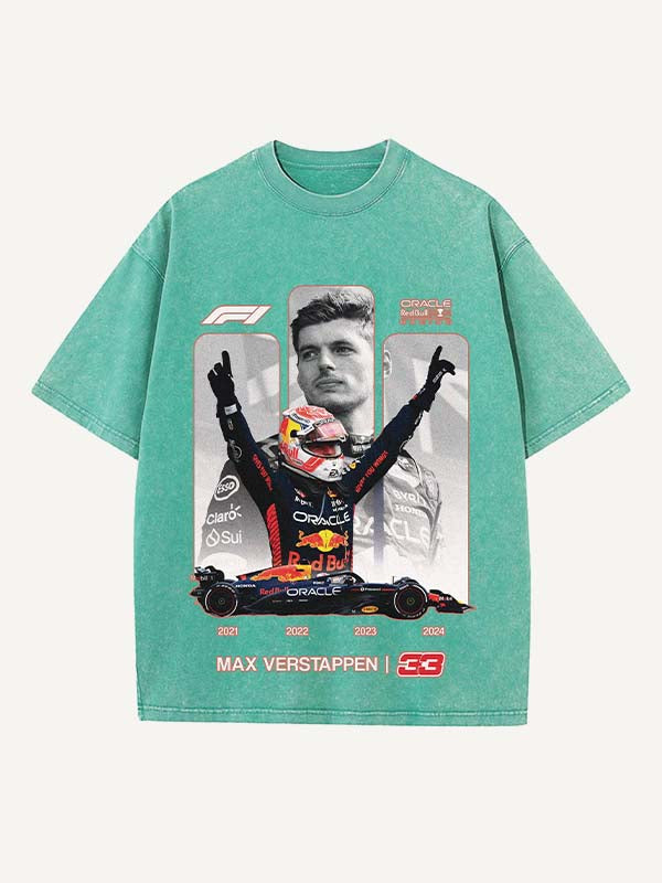 Max Verstappen Print Round Neck T-shirt