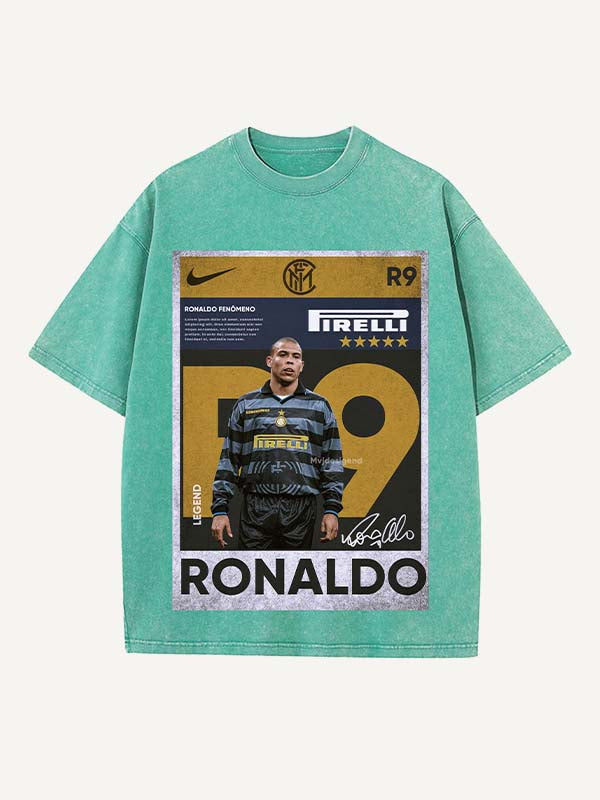 Ronaldo Print Round Neck T-shirt