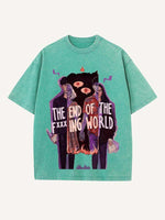 The End of the Fxxxing World Print Round Neck T-shirt