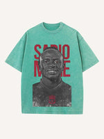 Sadio Mané Print Round Neck T-shirt