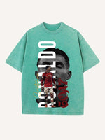 Cristiano Ronaldo Print Round Neck T-shirt