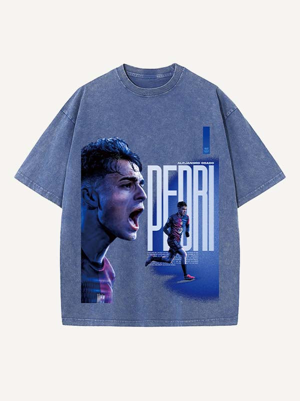 Pedri Print Round Neck T-shirt