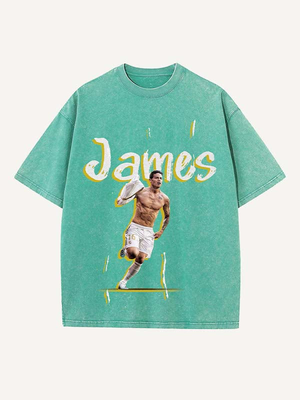 James Rodríguez Print Round Neck T-shirt