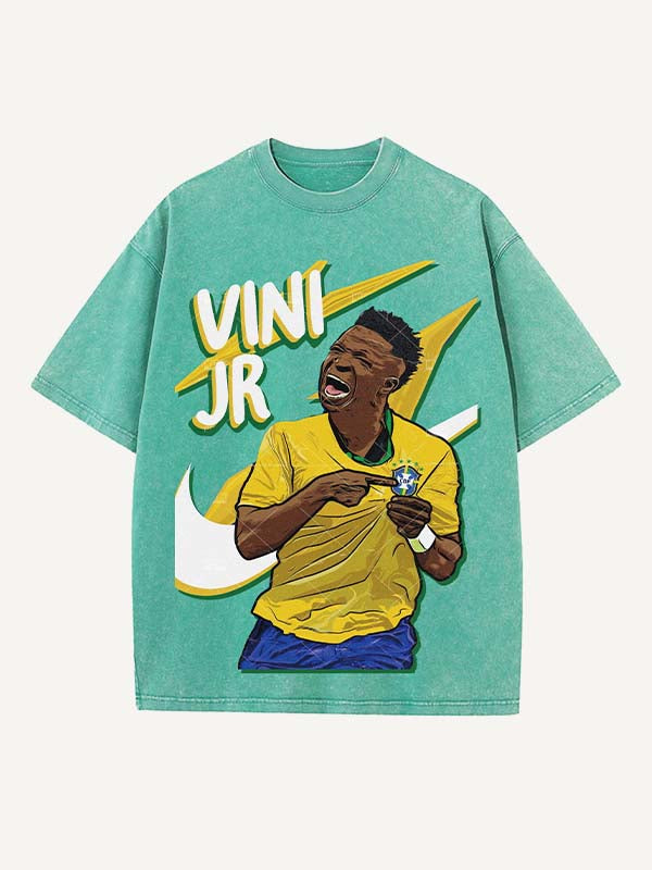 Vinícius Júnior Print Round Neck T-shirt