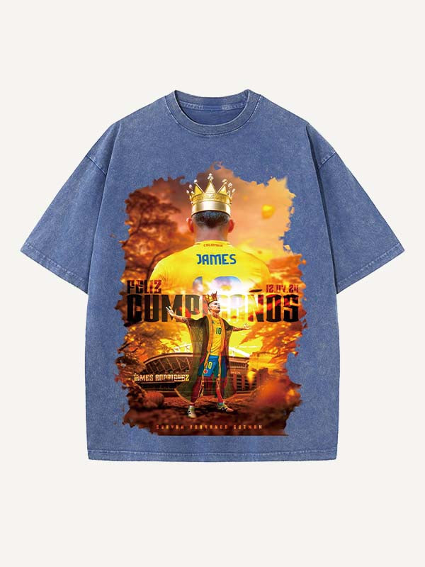 James Rodríguez Print Round Neck T-shirt