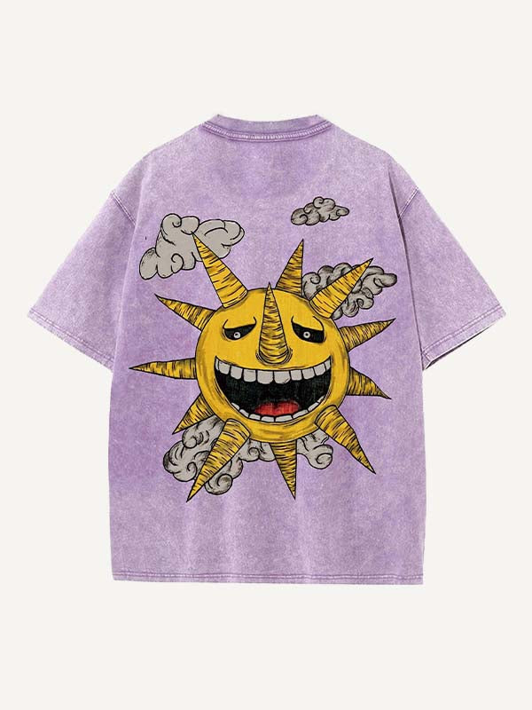 Soul Eater Print Round Neck T-shirt