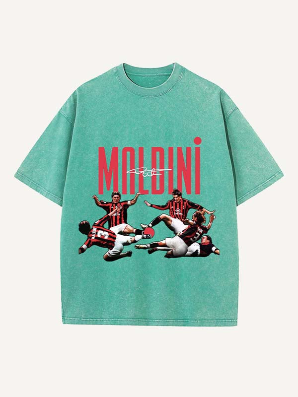 Paolo Maldini Print Round Neck T-shirt