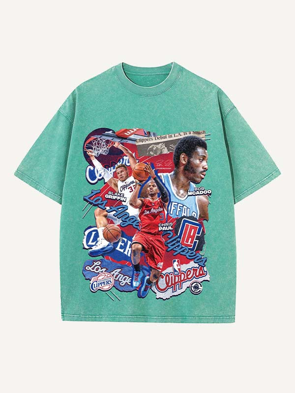 Chris Paul Print Round Neck T-shirt