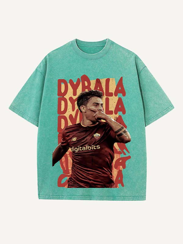 Paulo Dybala Print Round Neck T-shirt