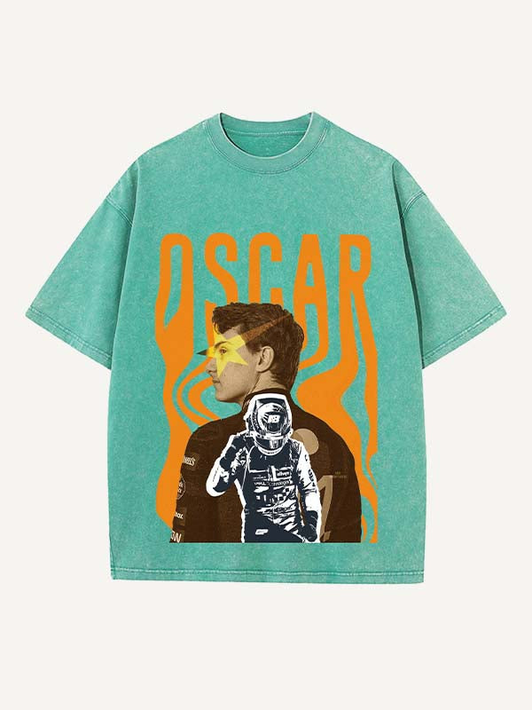 Oscar Piastri Print Round Neck T-shirt