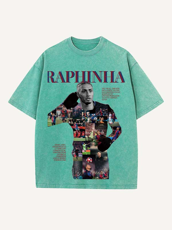Raphinha Print Round Neck T-shirt