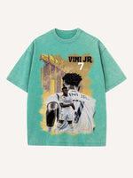 Vinícius Júnior Print Round Neck T-shirt