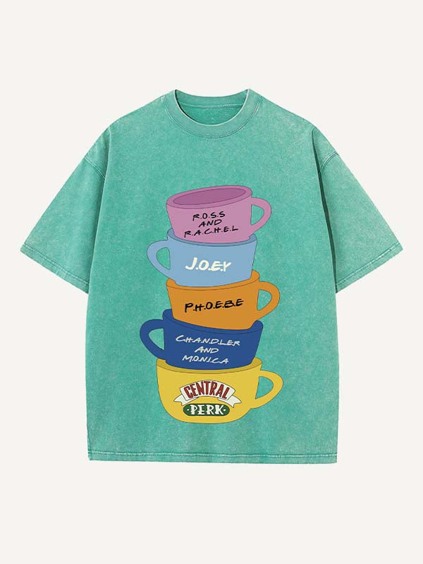 Friends Print Round Neck T-shirt