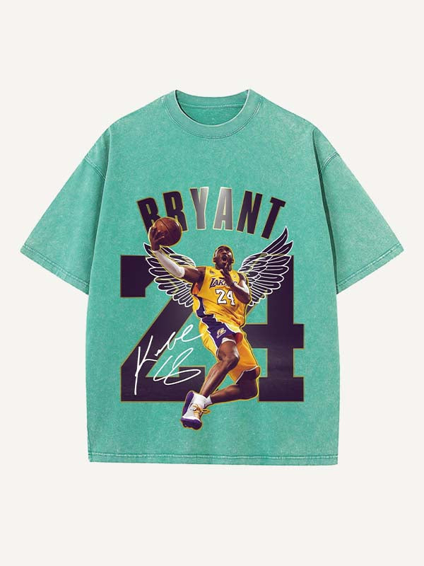 Kobe Bryant Print Round Neck T-shirt